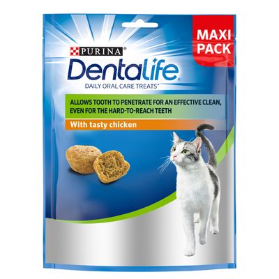 3 x 140g PURINA Dentalife Cat Dental Snacks - 2 + 1 Free!