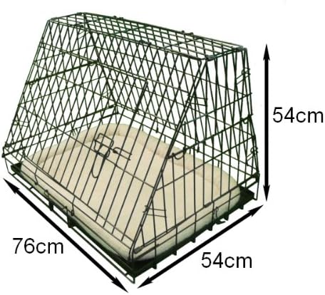 Ellie-Bo Black Deluxe Slanted Medium 30-inch Folding Dog Cage/Crate with Metal Tray and Dog Bed Mat