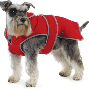 Ancol Muddy Paws All Weather Stormguard Coat . Poppy Red