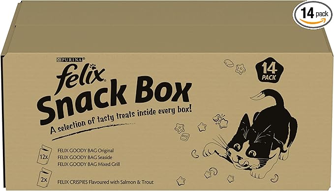 FELIX Mixed Snack Box Adult Cat Treats Pack 810g