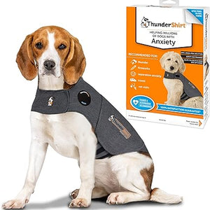 ThunderShirt Calming Jacket for Dogs , Instant Natural Relief for Anxiety, Fireworks, Travel, Thunder - Grey Jacket