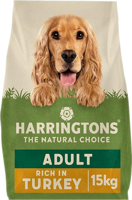 Harringtons Complete Natural Adult Dry Dog Food Turkey & Veg 15kg