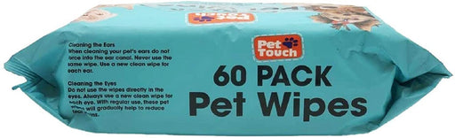 Pet Touch Pet Wipes Suitable for Cats & Dogs Alcohol Free